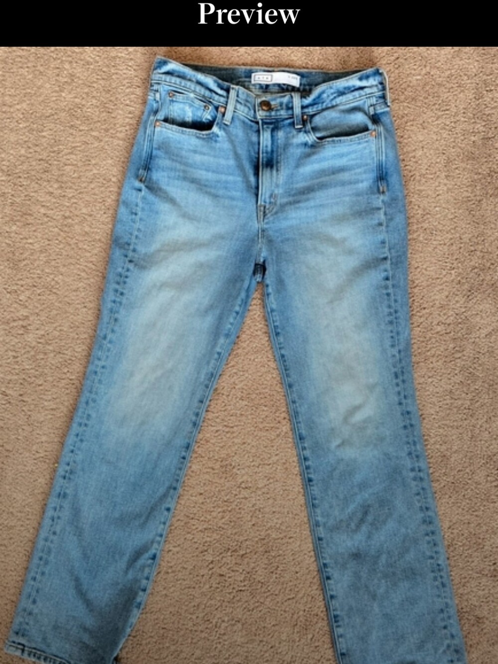 AYR The Sugar High Rise Straight Leg Jeans size 30S